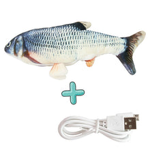 Load image into Gallery viewer, Moving Fish Cat Toy Electronic Flopping Cat Kicker Fish Toy Catnip Fish Toys for Cats Pet Supplies Funny Chew Toy for Indoor Cat