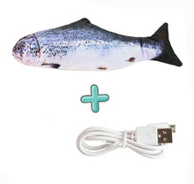 Load image into Gallery viewer, Moving Fish Cat Toy Electronic Flopping Cat Kicker Fish Toy Catnip Fish Toys for Cats Pet Supplies Funny Chew Toy for Indoor Cat