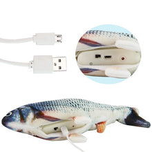 Load image into Gallery viewer, Moving Fish Cat Toy Electronic Flopping Cat Kicker Fish Toy Catnip Fish Toys for Cats Pet Supplies Funny Chew Toy for Indoor Cat