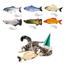 Load image into Gallery viewer, Electric Dancing Fish Kicker Cat Toy Wagging Flipping Realistic Moving