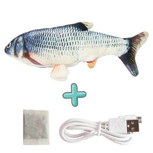 Load image into Gallery viewer, Moving Fish Cat Toy Electronic Flopping Cat Kicker Fish Toy Catnip Fish Toys for Cats Pet Supplies Funny Chew Toy for Indoor Cat