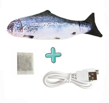 Load image into Gallery viewer, Moving Fish Cat Toy Electronic Flopping Cat Kicker Fish Toy Catnip Fish Toys for Cats Pet Supplies Funny Chew Toy for Indoor Cat