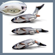 Load image into Gallery viewer, Electric Wagging Fish Cat Toy Catnip Kicker Toys Funny Interactive Pets Pillow For Cat Kitten Kitty
