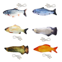 Load image into Gallery viewer, Electric Dancing Fish Kicker Cat Toy Wagging Flipping Realistic Moving
