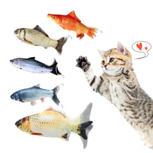 Load image into Gallery viewer, Electric Dancing Fish Kicker Cat Toy Wagging Flipping Realistic Moving
