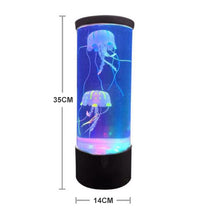 Load image into Gallery viewer, LED Fantasy Jellyfish Lamp USB Power/Battery Powered Color Changing Jellyfish Tank Aquarium Led Lamp Relaxing Mood Night Light
