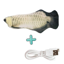 Load image into Gallery viewer, Moving Fish Cat Toy Electronic Flopping Cat Kicker Fish Toy Catnip Fish Toys for Cats Pet Supplies Funny Chew Toy for Indoor Cat
