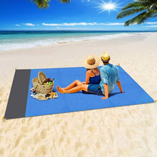 Load image into Gallery viewer, 2x2.1m Waterproof Pocket Beach Blanket Folding Camping Mat Mattress Portable Lightweight Mat Outdoor Picnic Mat Sand Beach Mat
