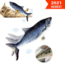 Load image into Gallery viewer, Electric Wagging Fish Cat Toy Catnip Kicker Toys Funny Interactive Pets Pillow For Cat Kitten Kitty
