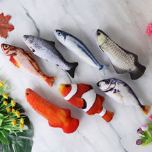 Load image into Gallery viewer, Moving Fish Cat Toy Electronic Flopping Cat Kicker Fish Toy Catnip Fish Toys for Cats Pet Supplies Funny Chew Toy for Indoor Cat
