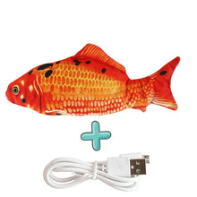 Load image into Gallery viewer, Moving Fish Cat Toy Electronic Flopping Cat Kicker Fish Toy Catnip Fish Toys for Cats Pet Supplies Funny Chew Toy for Indoor Cat

