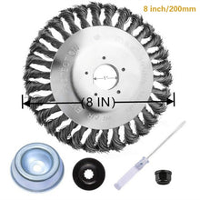 Load image into Gallery viewer, Steel Wire Grass Trimmer Head Brush Cutter with Adapter Kit

