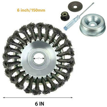 Load image into Gallery viewer, Steel Wire Grass Trimmer Head Brush Cutter with Adapter Kit
